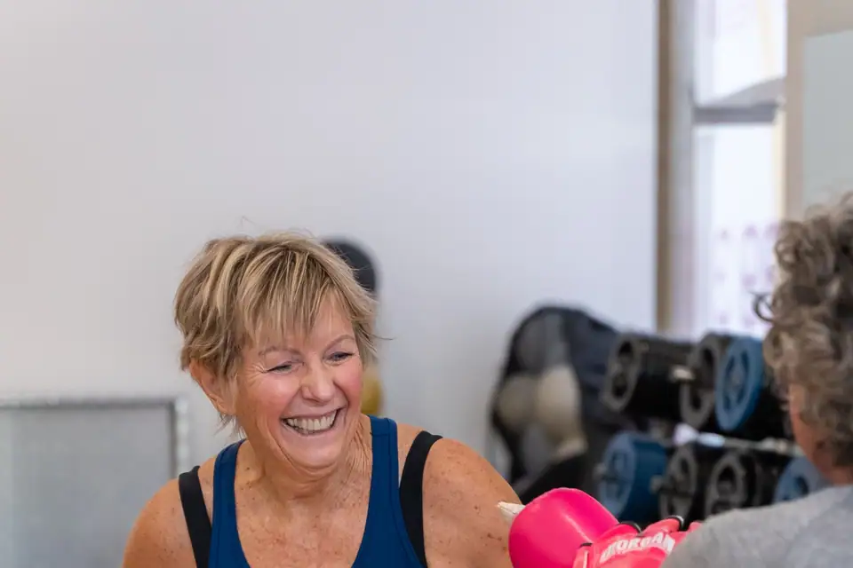 A Boxing class at Body Shape Warringah Mall