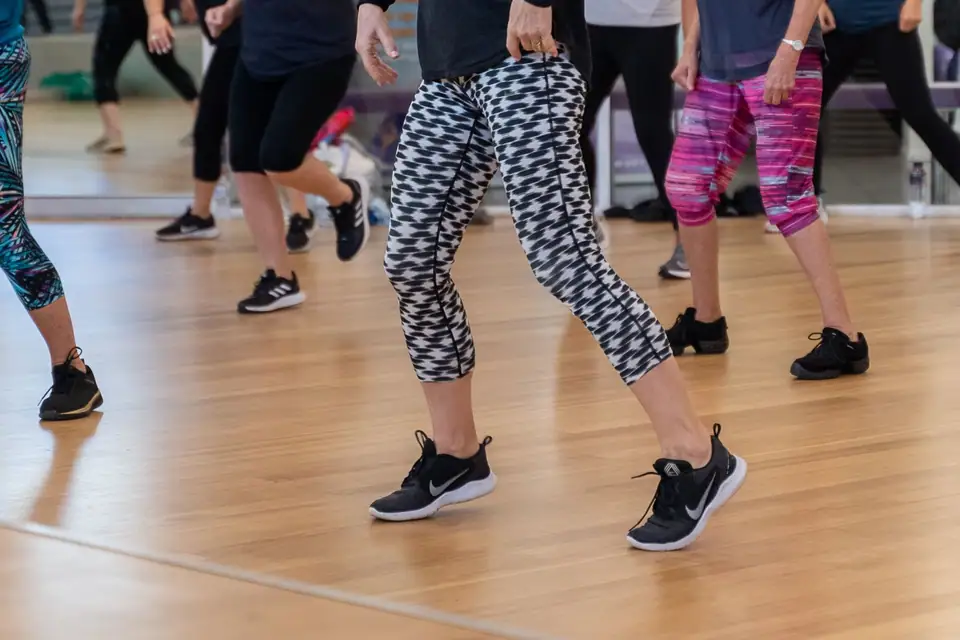 A Zumba class at Body Shape Warringah Mall