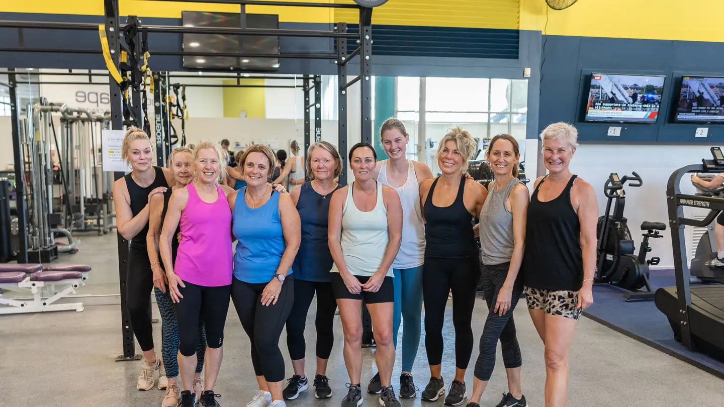 Members together on the gym floor at Body Shape Warringah Mall