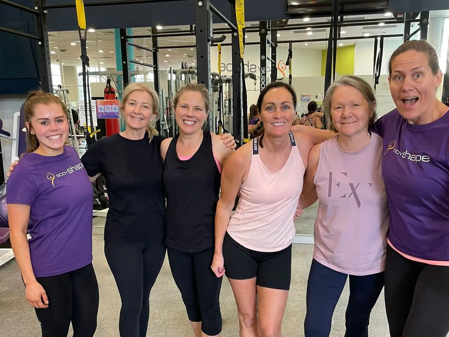 A small group training session with a trainer at Body Shape Warringah Mall